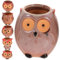 OFFSCH 6 Pièces Pot de Fleur Plantes d'intérieur Plantes Interieur bonsaïs Decoration Nature Pot rempotage Jardinière Pot Succulent décoratif Pot de Plante Hibou Pot de Jardin céramique