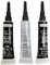 HONGBE Glass Liner Paint for Artists, Black or Silver, 3 Tubes