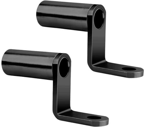NHP 2 Pcs Fahrrad lenker Erweiterung,Aluminiumlegierung Lenker Erweiterung,Rückspiegel Verlängerung,Fahrrad Motorrad Aluminiumlegierung lenker Extender,Rückspiegel Halterung,Schwarz