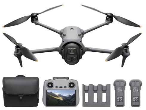 DJI Mavic 4 Pro Fly More Combo with DJI RC 2, Flagship Tri-Camera Drone with 100MP 4/3 CMOS Hasselblad Camera, 30km Video Transmission, 51-Min Max Flight Time, Charging Hub, and More