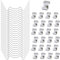 50pcs Greenhouse Glass Clips Z and W Clips for Greenhouse Glass Panes, W Spring Clips Greenhouse Clips for Glass, Greenhouse Glazing Clips Window Clips for Greenhouse, Green House Glass Clips Fixings