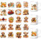 CozDazz UV DTF Cup Wraps, 20 Pcs Highland Cow Waterproof Rub on Transfer Stickers for Cups, Tumbler, Fall Autumn Design for Gifts, Office Use, Easy to Apply DIY Craft