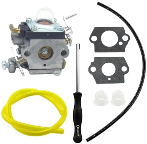 Carburetor Kit for Husqvarna 122HD45, 122HD60, 522HD60S, 522HDR60S & Jonsered HT2223T, HT2218 Hedge Trimmers - Replaces 523012401, 596658301 - Includes Adjustment Tool, Fuel Line, Primer Bulb
