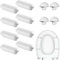 12 Stück Puffer WC Sitz,WC Deckel Puffer,WC Sitzpuff Auflagestopfen für Toilettensitz,WC Ersatz-Puffer,Abstandhalter für WC Brille Dämpfer,WC Sitzdeckelpuffer für Toilettensitz,für Zuhause Büro Hotel