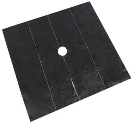 BOJHGO UnkrautbekäMpfungsmembran 10PCS Garten Baum Unkraut Matten Net Tuch Bodendecker Atmungsaktive Feuchtigkeitsspendende Abbau Schutz Abdeckung for Obstgarten(Regular Type,10pcs 1x1M)