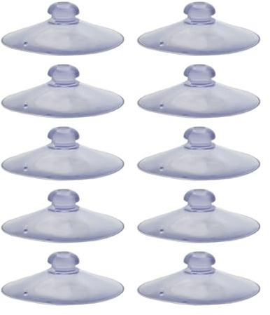 PVC-Saugnäpfe mit starkem Halt, 55 mm und 50 mm, rund, transparent, geeignet für Küche, Badezimmer, Glasflügelhaken und Aufhänger, Packmengenoptionen (10 Stück, 5 cm)