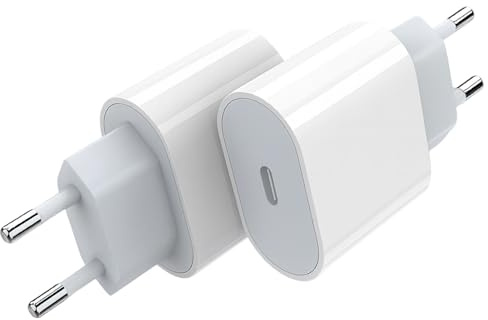 Prise USB-C Rapide 25W 2 Ports - Chargeur Compact et Portable Parfait pour Smartphone Tablette Rasoir et Autres Petits appareils