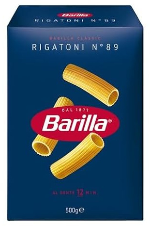 Barilla Nudeln,Rigatoni' n. 89, 500g | Volle Form und ausgewogene Dicke
