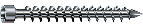 SPAX Holzbauschraube, 8,0 x 280 mm, 50 Stück, T-STAR plus, Zylinderkopf, Vollgewinde, CUT-Spitze, WIROX P3J, 1221750802805