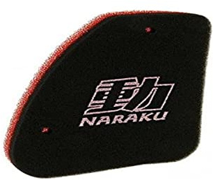 Luftfiltereinsatz Naraku Double Layer für Peut stehend | Offenporiger Polyurethan-Schaumstoff, maßgefertigt, OEM NK303.02 kompatibel mit Peugeot Speedfight 1 50, Vivacity 50