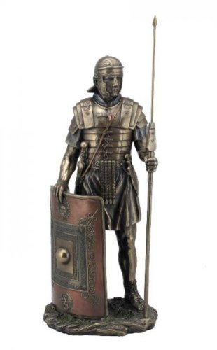 Roman Soldier Legionaire Bronze Figurine 36 cm