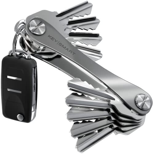 KeySmart - der kompakte Schüsselhalter und Anhänger-Organizer (bis zu 14 Schlüssel, TItan)