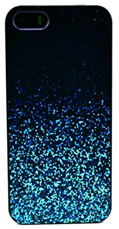 JIAXIUFEN Sparkle Plastik Schutzhülle Case Cover Schale Fall Tasche Hülle für Apple iPhone 5S 5G 5 IPhone5 IPhone5S Apple5S Hülle Handytasche HandyHülle Etui Schale