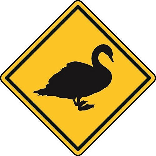 U24 Aufkleber Vorsicht Schwan Autoaufkleber Sticker