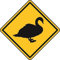 U24 Aufkleber Vorsicht Schwan Autoaufkleber Sticker