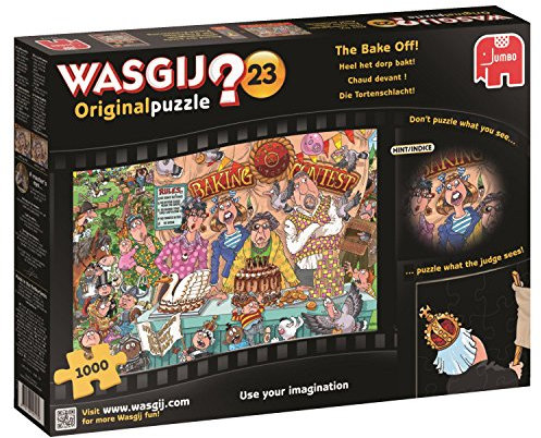 Jumbo 19113 Wasgij Original 23 The Bake Off Jigsaw Puzzle (1000-Piece), Multicolour
