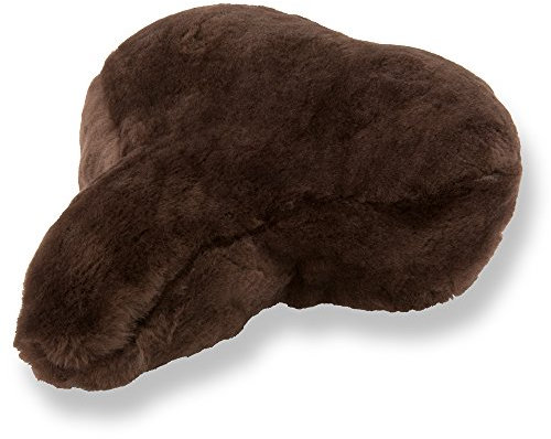 Reissner Lammfelle Fahrradsattel Bezug Fahrradsattelüberzug aus Merino Lammfell FSB-A-1 Dunkelbraun Mocca 30x20cm