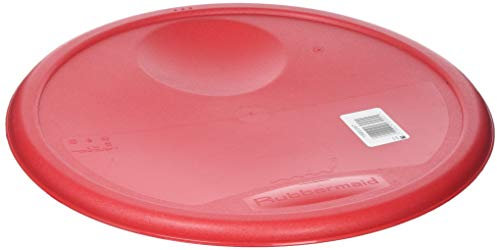 Rubbermaid Commercial Products Food Storage Container Lid, Round, Red, 11.4 L