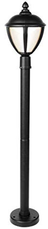 Eco Light Moderne LED Wegeleuchte Unitefür Außenbereich, Höhe 98,5 cm, LED, 6,5 W, schwarz 12603 H4 BL