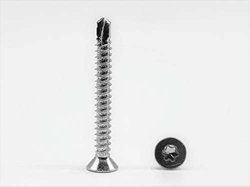 50 Stück Bohrschrauben 4,8x50 mm selbstschneidend verzinkt Senkkopf Torx T25 DIN 7504 PT Blechschrauben