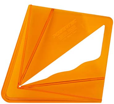 POWERTEC Outil de recherche de centre en plastique pour carrés, ronds, octogonaux et hexagonaux de 14 cm, outils de mesure pour perçage de chevilles sur perceuse, tour à bois, menuisier (71080)