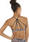 icyzone Yoga Sport-BH Damen Bustier mit Gepolstert - Atmungsaktiv Ohne Bügel Sports Bra Top (M, Fireworks)