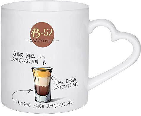 artboxONE Herztasse Cocktail B-52 von Arman Akopyan - Herztasse Essen & Trinken