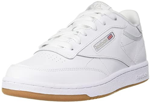 Reebok Men Club C Sneaker, White/Gum-Int, 3.5