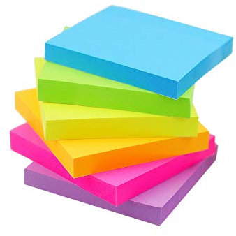Early Buy Sticky Notes 6 Bright Color 6 Pads Self-Stick Notes 3 in * 3 in, 100 Sheets/Pad