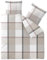 CelinaTex Touchme Biber Bettwäsche 200 x 220 cm 3teilig Baumwolle Bettbezug, Set, Bettgarnitur für Sommer und Winter, ganzjährig, pflegeleicht, Svea Karo weiß beige grau