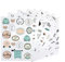 WeddingTree 199 x Sticker Hochzeit Gästebuch 10 Blatt A5 - Aufkleber Gästebuch Hochzeit Sticker - Sticker Fotobuch – Hochzeitsdeko - Hochzeit Sticker Gästebuch - auch für Karten Geschenke und DIY