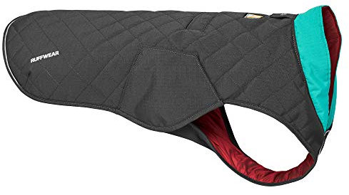 RUFFWEAR Stumptown Jacket, Warmer und Abriebfester Hundemantel für Klare Kalte Tage, Twilight Grey Large
