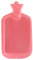 2 Liter Wärmflasche mit Lamellen ohne Bezug, Wärmekissen Bettflasche recyclingfähig, robust und langlebig, schmaler Flaschenhals, geruchsneutraler Naturgummi (Rosa)