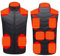 LJHH Gilet Chauffant Homme et Femme électrique Chargement USB Veste Chauffante sans Manche Vêtements Hiver Chaud Léger Manteau Doudoune pour Camping Le Ski en Plein Air S-6XL, Noir, XXL