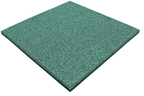 Fallschutzmatte Grün 50x50x4cm Spielplatz Pool Schaukel Spielturm Platten (1)