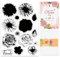 GLOBLELAND Flower Clear Stamps für DIY Scrapbooking Dekor Gänseblümchen Rose Hibiskusblüte Pflanze Transparente Silikonstempel für die Herstellung von Karten Fotoalbum Dekor