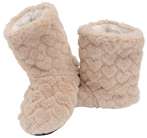 GANAZONO 1 Paar Boden Stiefel Sockenstiefel Für Kaltes Wetter Modische Stiefeletten Lammfell Hausschuhe Stiefeletten Für Damen rutschfeste Bodenschuhe Sohle: Stoff Sanft Fräulein Überschuhe