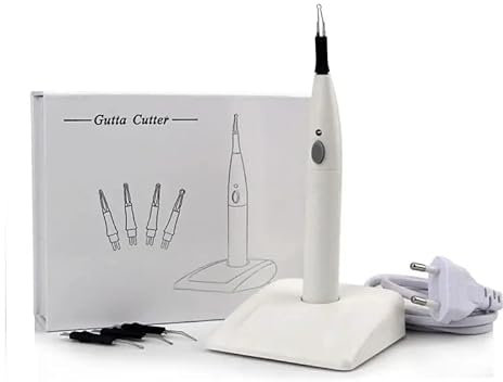 Coupeur de Gutta Percha,1 Set Clinique Dentaire Outils avec 4 Embouts pour Dentiste Pointes