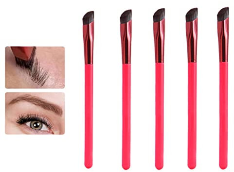 Cepillo multifunción para cejas | Juego brochas maquillaje para cejas 1/2/5piezas | Brocha para corrector cuadrada Brocha para cejas | Pinceles profesionales para ojos en ángulo Pinceles maquillaje