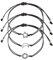 Cosswe Freundschaftsarmband,Schwester Armband Sonne Mond Sterne Gewebtes Freundschaft Versprechen Armbänder Geschenk für BFF Beste Freundin Teen Mädchen Armbänder