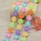 YIEUR 6.5 Meter Spitzenband Blumen bunte，1 Strang Spitzenbordüre Tischdeko Geschenkband, 25mm Zierband Stickerei Spitzenborte, 7 Yard Vintage Band für Handwerk Nähen Deko (bunte)