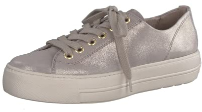 Paul Green Damen SUPER Soft Pauls, Frauen Bequemschuhe,Schnuerschuhe,Schnuerer,straßenschuhe,Strassenschuhe,Beige Metallic (Cachemire),38 EU / 5 UK