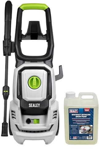 Sealey Pressure Washer 130bar 420L/hr with Snow Foam & Snow Foam Gun with Detailing Foam - PW1860COMBO