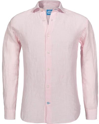 Panareha Chemise Homme Rayé Lin Phuket Rose (M)