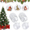CLHXWU 20 Stück 8cm Befüllbare Weihnachtskugeln,Acrylkugeln Transparent,Plastikkugeln Mit Öse Zum Aufhängen,Teilbar,Wiederverwendbar