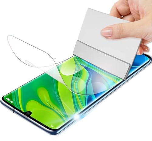 SRSRROP 【3 Piezas】 Protector de Pantalla para Xiaomi Mi Note 10 /Pro/Mi Note 10 Lite (6.47), Película de Hidrogel Flexible de transparentes TPU [alta sensibilidad][no vidrio templado]