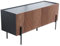 CONCEPT USINE | Meuble TV Vintage Sequoia 120 cm | Finition Noyer | Meuble Télé Design avec Placard de Rangement | Pieds Métal Noir | Meuble Salon Pratique, Chic et Elégant | 120 x 41 x 60 cm