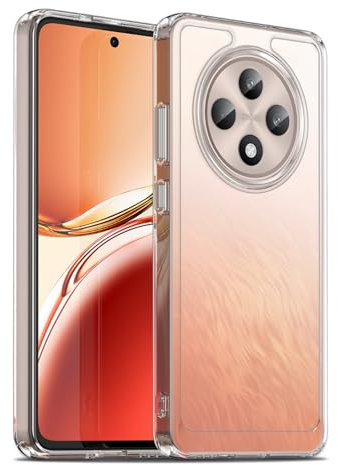 Liisooka Coque pour Oppo Reno 12 FS 4G/5G /Reno 12 F 4G/5G, Housse de Protection Antichoc, Anti-Jaunissemente, Anti-Rayures, Case Arrière Rigide en PC, Étui TPU Ultra-Mince, Transparente