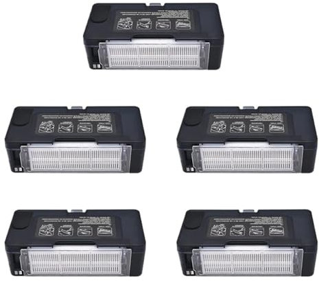 5 Pezzi 2 In 1 Serbatoio Acqua Contenitore Polvere, Compatibile Con Xiaomi, Robot Aspirapolvere Lavapavimenti 2S 3C V2 V3 XMSTJQR2S STYTJ02YM Robot