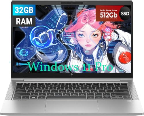 HP EliteBook 630 G10 Business Notebook, 13,3 Zoll FHD (1920 x 1080), Intel Core i7-1365U 3.9GHz, 32GB RAM, 512GB SSD, US QWERTY-Tastatur, Windows 11 Pro (erneuert)